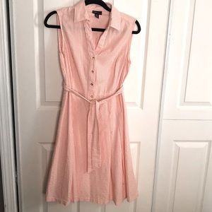 JONES NEW YORK pink and white dress